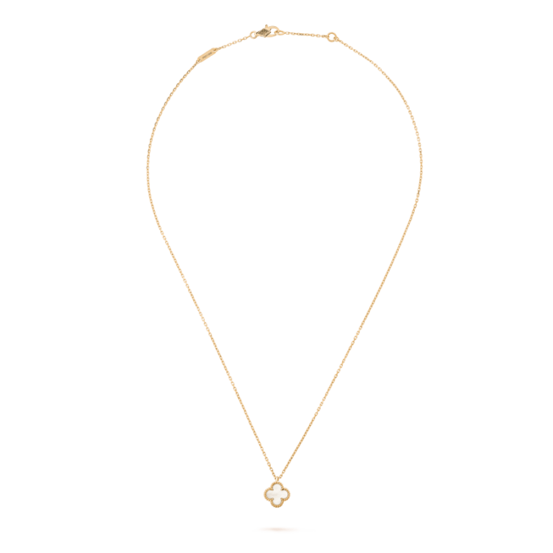 Van Cleef & Arpels Sweet VCARF69100 Alhambra pendant Yellow gold Mother-of-pearl 5