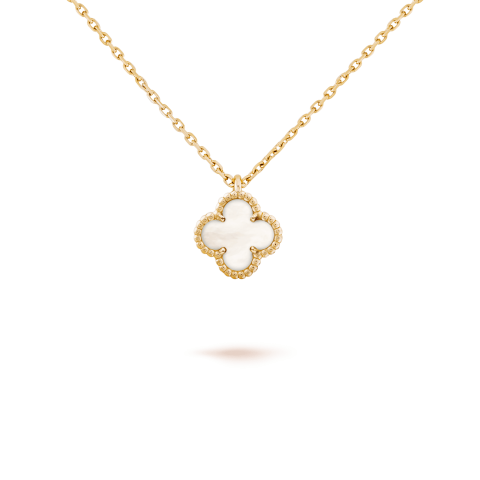 Van Cleef & Arpels VCARF69100 Sweet Alhambra pendant Yellow gold Turquoise 1