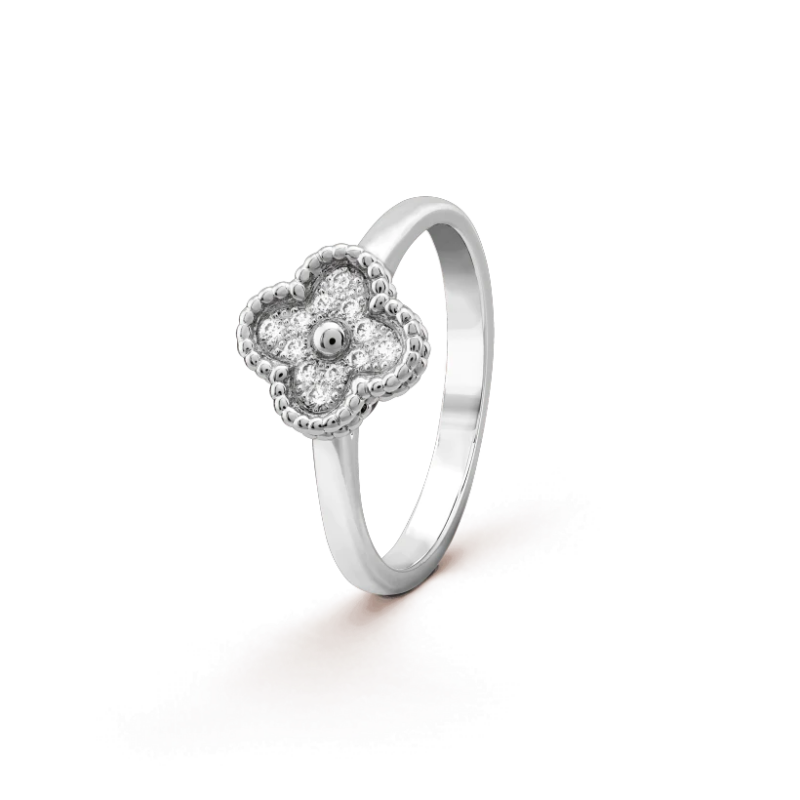 Van Cleef & Arpels VCARO85800 Sweet Alhambra ring White gold Diamond ring 1