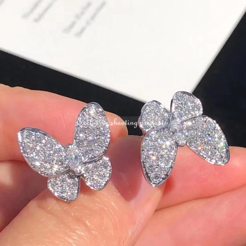 Van Cleef & Arpels VCARO61900 Two Butterfly Between the Finger ring White gold Diamond ring 9