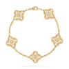 Van Cleef & Arpels Vintage Alhambra bracelet VCARA41400 5 motifs Yellow gold Diamond bracelet 1