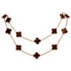 Van Cleef & Arpels Vintage necklace Alhambra long necklace 20 motifs Rose gold Letterwood necklace 1