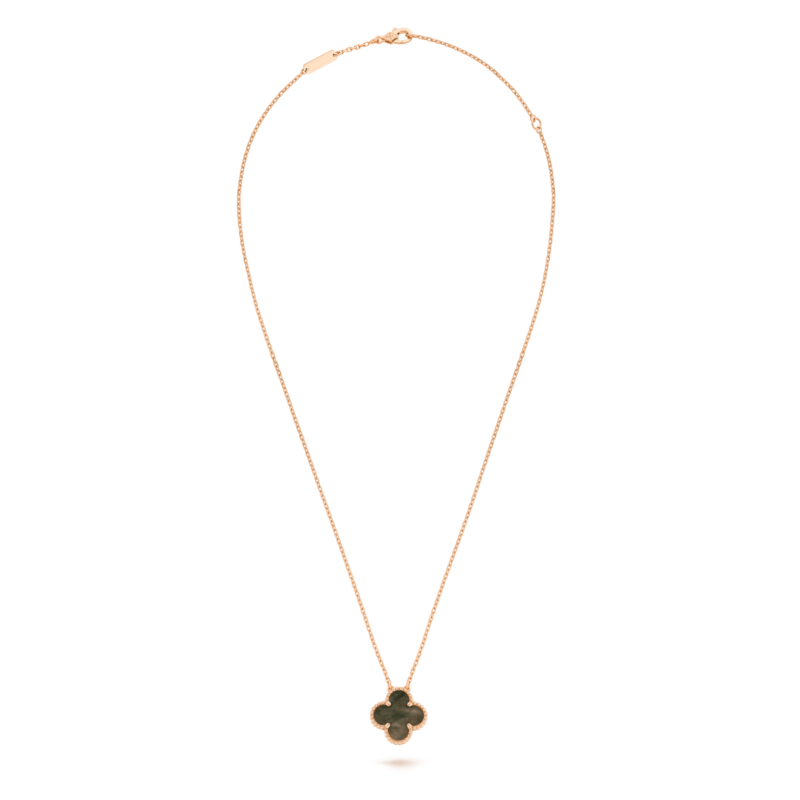 Van Cleef & Arpels Vintage Alhambra pendant VCARP4KK00 Rose gold Mother-of-pearl Necklaces 5