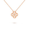 Van Cleef & Arpels VCARP2R300 Vintage Alhambra pendant Rose gold Diamond Necklaces 1