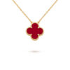 Van Cleef & Arpels VCARO49N00 Magic Alhambra long necklace 1 motif Yellow Gold Carnelian necklace 1