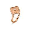 Van Cleef & Arpels VCARN9ZT00 Vintage Alhambra ring Rose gold Diamond ring 1