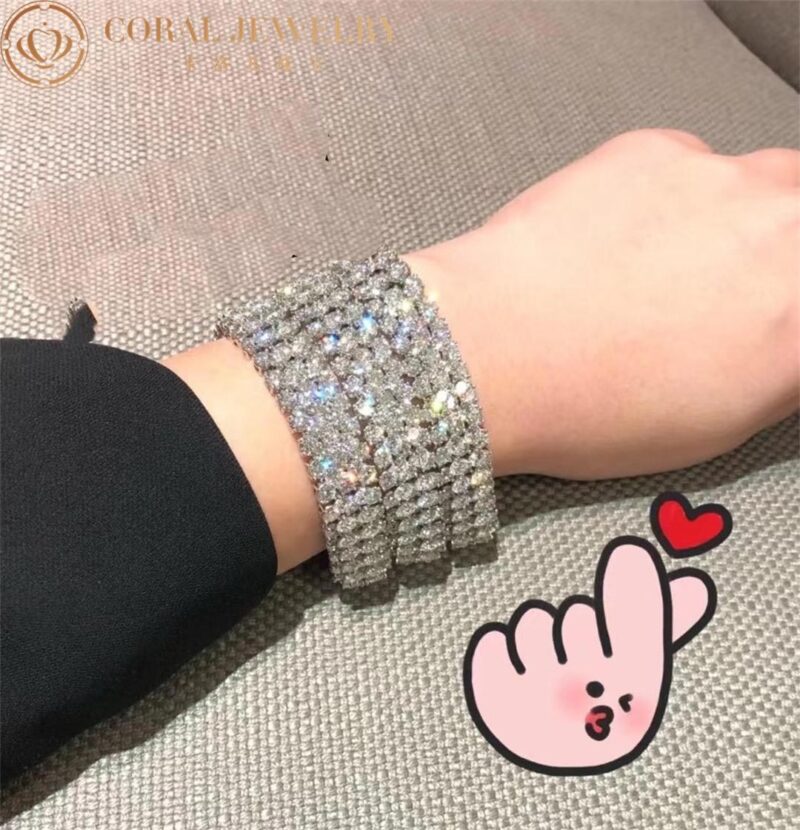 Van Cleef & Arpels VCARO9CO00 À Cheval bracelet Platinum Diamond bracelet 3