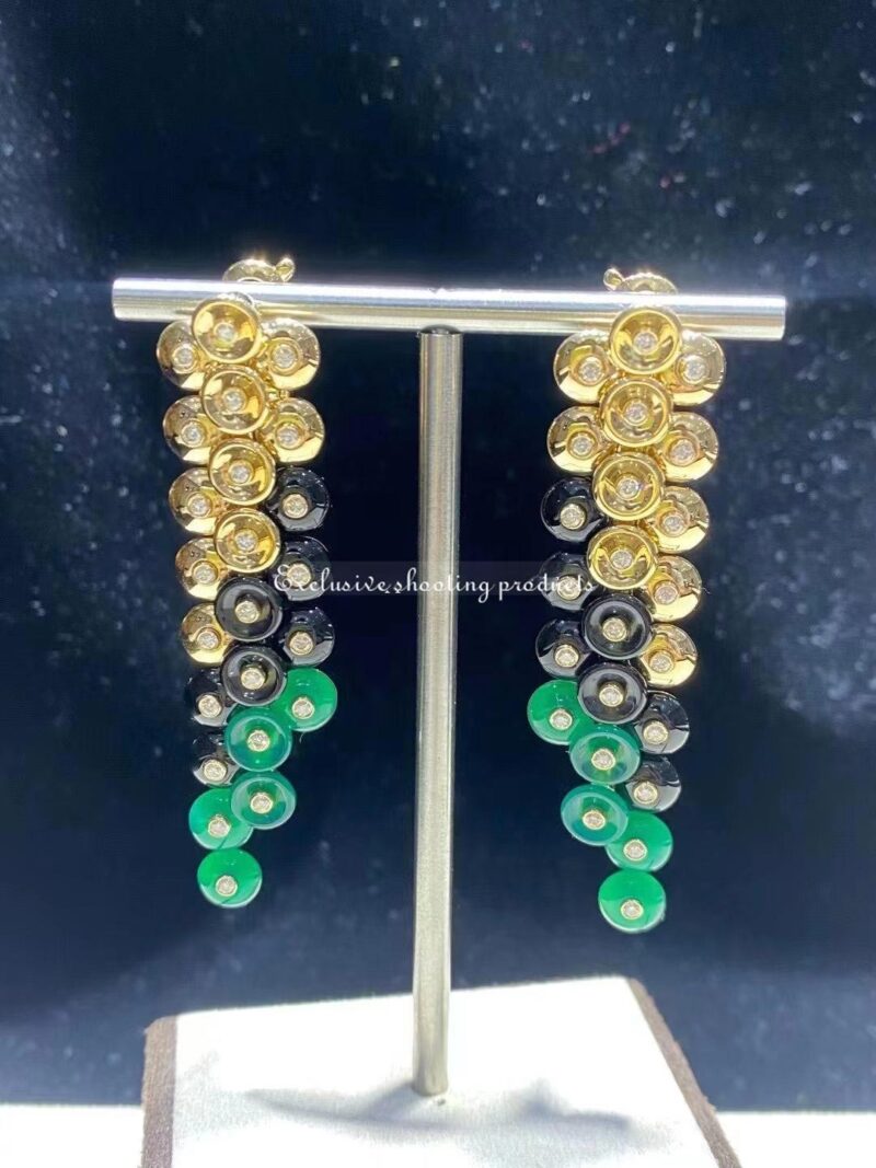 Van Cleef & Arpels VCARO77200 Bouton d’or earrings Yellow gold Chrysoprase 2