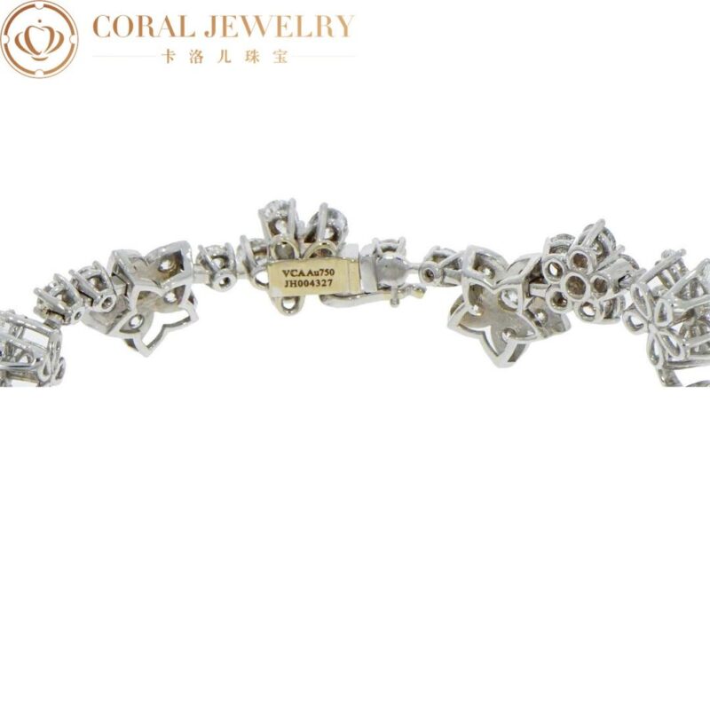 Van Cleef & Arpels Folie des prés VCARP05B00 bracelet White gold Diamond bracelet 5