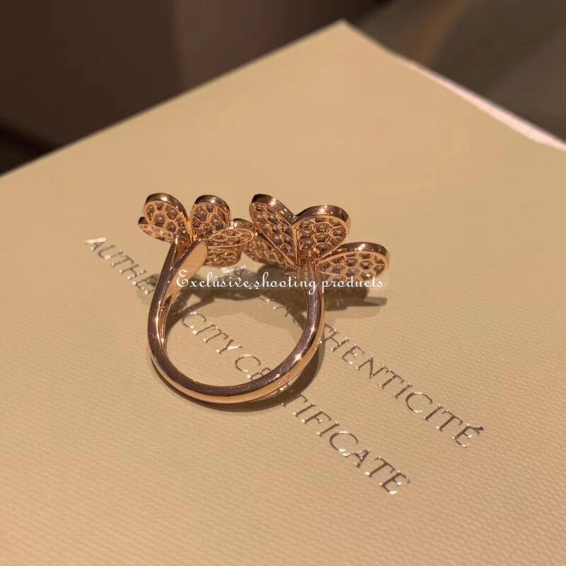 Van Cleef & Arpels VCARP7RK00 Frivole Between the Finger Ring Rose gold Diamond Ring 6