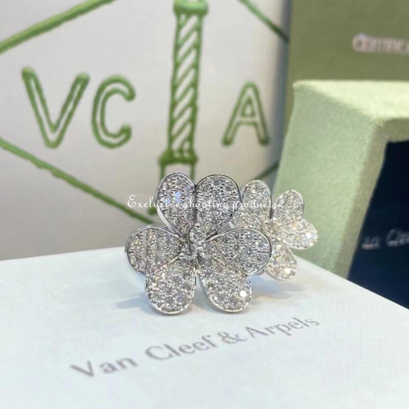 Van Cleef & Arpels VCARB67500 Frivole Between the Finger Ring White gold Diamond Ring 9