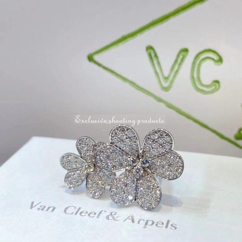 Van Cleef & Arpels VCARB67500 Frivole Between the Finger Ring White gold Diamond Ring 7