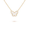 Van Cleef & Arpels VCARD99500 Lucky Alhambra butterfly pendant Yellow gold Mother-of-pearl pendant 1