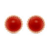 Van Cleef & Arpels VCARP4E000 Perlée couleurs earrings Rose gold Carnelian earrings 1