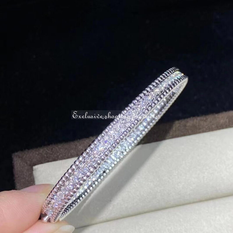 Van Cleef & Arpels VCARP27J00 Perlée diamonds bracelet 1 row White gold Diamond bracelet 6