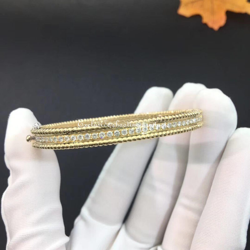 Van Cleef & Arpels VCARP27C00 Perlée diamonds bracelet 1 row Yellow gold Diamond 6