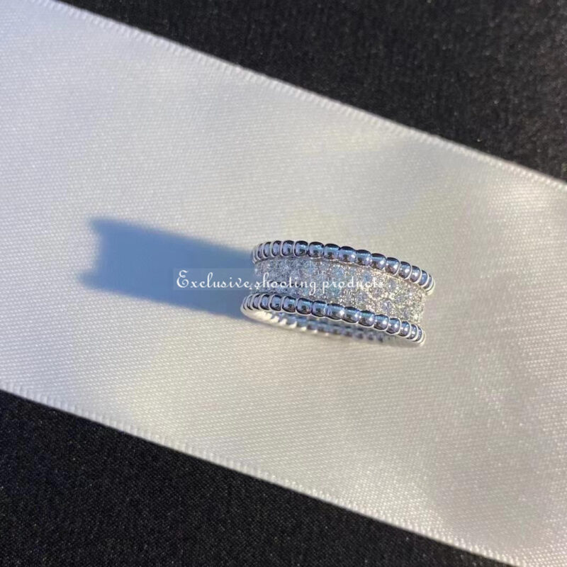 Van Cleef & Arpels VCARP5E700 Perlée diamonds bracelet 3 rows White gold Diamond bracelet 7