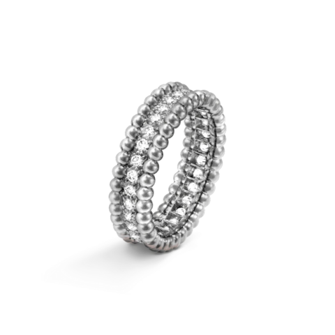 Van Cleef & Arpels VCARP4E200 Perlée diamonds ring 1 row White gold Diamond ring 1