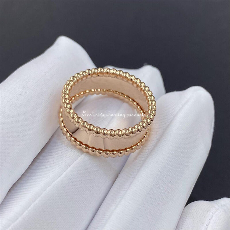 Van Cleef & Arpels VCARN32400 ring Perlée signature ring Rose gold 4