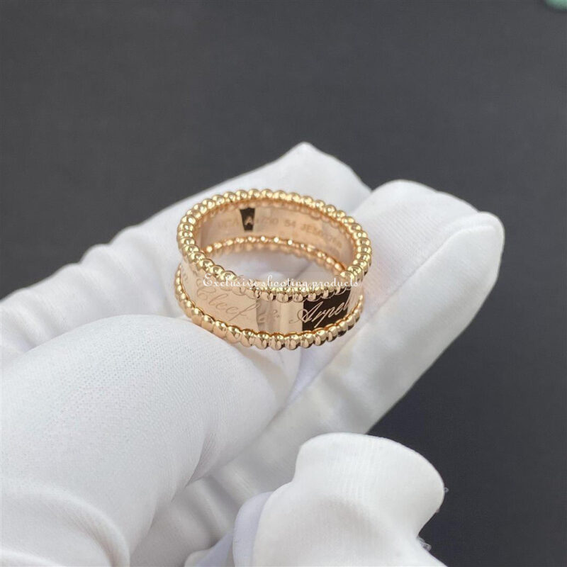 Van Cleef & Arpels VCARN32400 ring Perlée signature ring Rose gold 3
