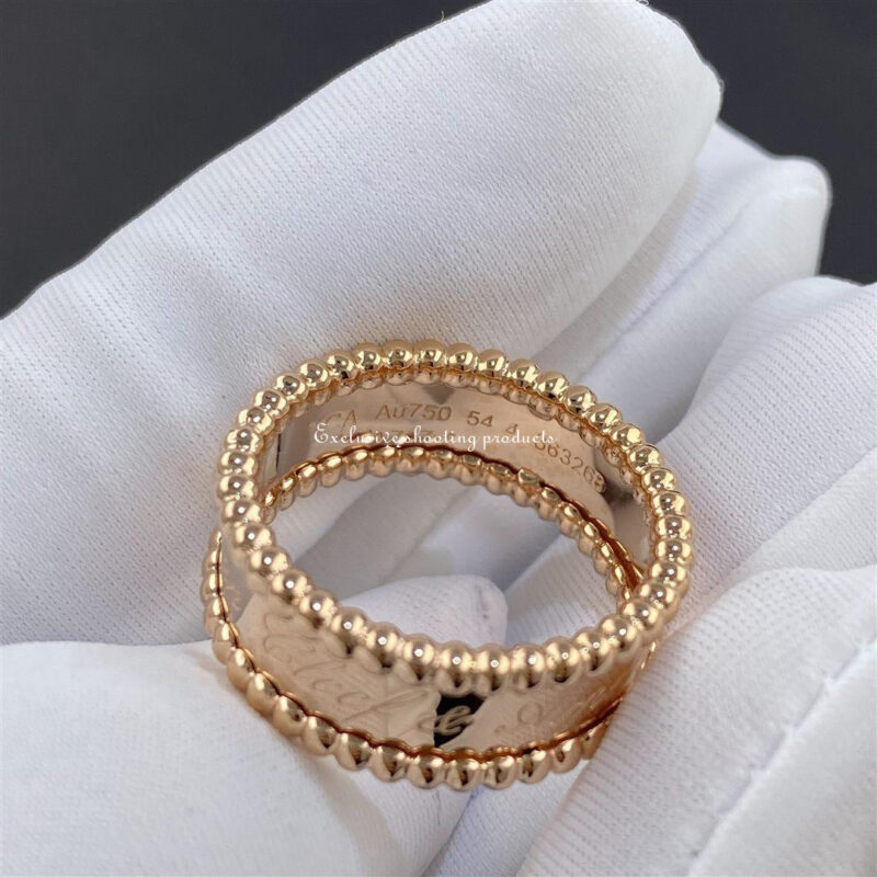 Van Cleef & Arpels VCARN32400 ring Perlée signature ring Rose gold 2