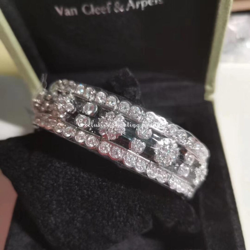 Van Cleef & Arpels Snowflake VCARO3RH00 bracelet Platinum Diamond bracelet 3