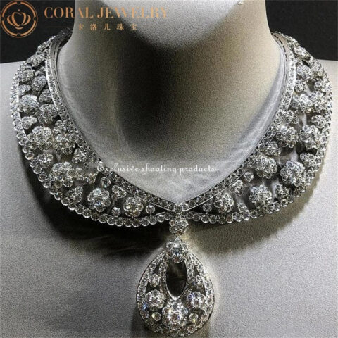 Van Cleef & Arpels VCARP39300 Snowflake collerette transformable necklace Platinum Diamond necklace 6