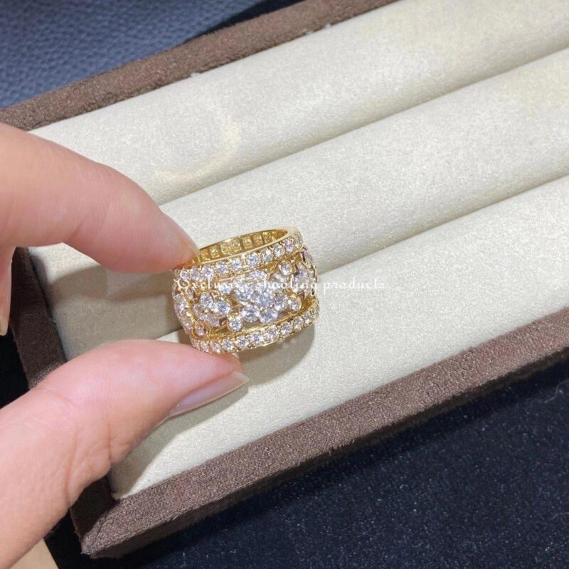 Van Cleef & Arpels VCARO3RV00 Snowflake Diamond ring Yellow gold ring 8