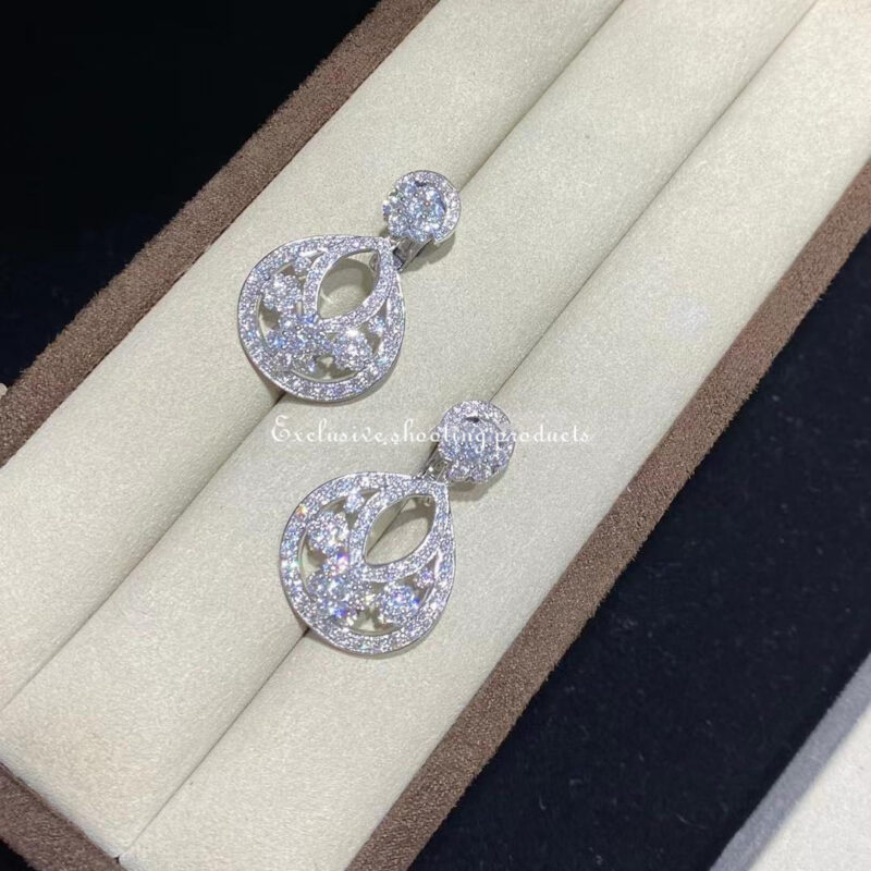 Van Cleef & Arpels VCARO3RJ00 Snowflake earrings small model Platinum Diamond Earrings 3