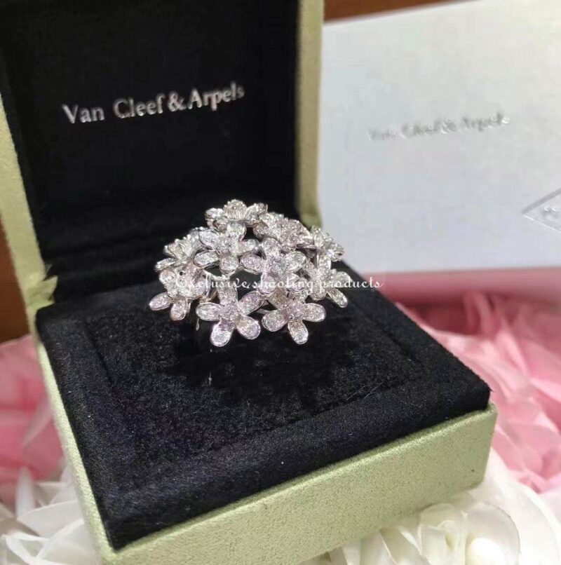 Van Cleef & Arpels Ring Socrate Bouquet Ring Diamond White Gold Ring 5