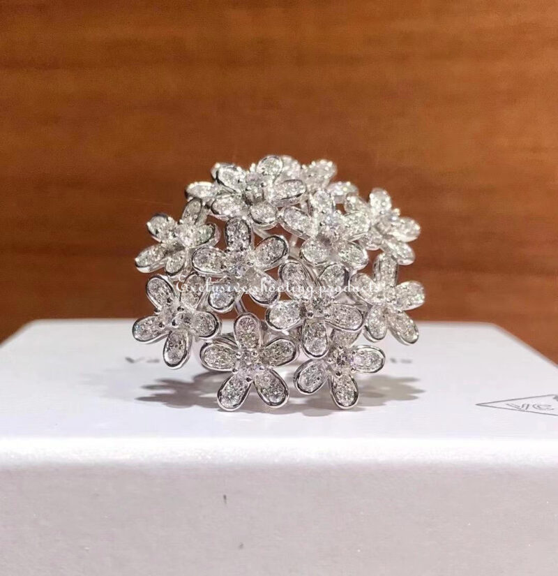 Van Cleef & Arpels Ring Socrate Bouquet Ring Diamond White Gold Ring 2