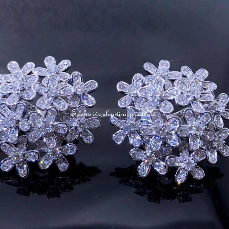 Van Cleef & Arpels VCARB14100 Socrate Earclips Diamond White Gold Earrings 5
