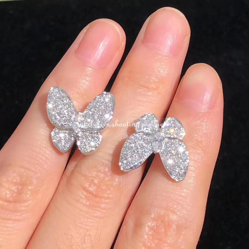 Van Cleef & Arpels VCARO61900 Two Butterfly Between the Finger ring White gold Diamond ring 3