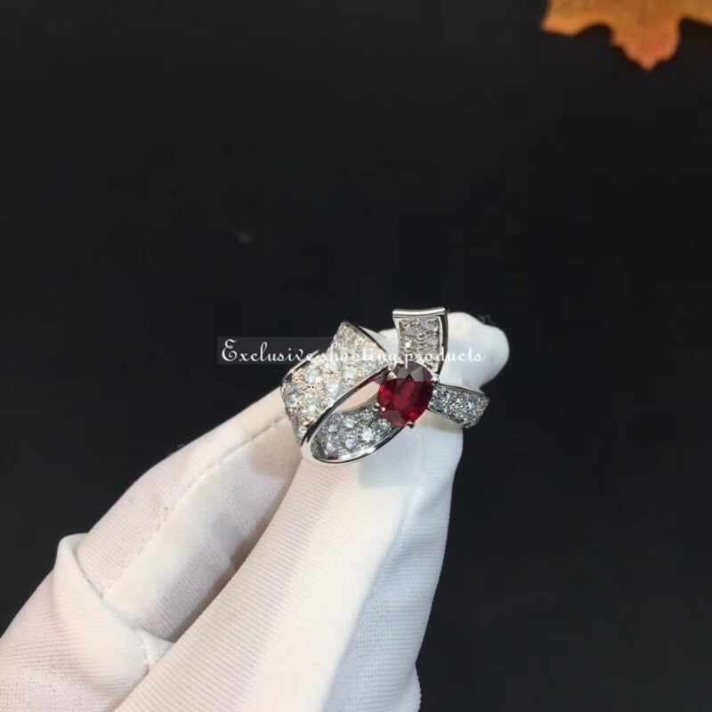 Van Cleef & Arpels VCARP0DJ00 Ring Unique Solitaires Boucle solitaire 3.02 ct Platinum Ring 3