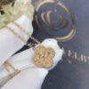Van Cleef & Arpels VCARN9ZS00 Vintage Alhambra Pendant 18k Rose Gold Necklaces 3