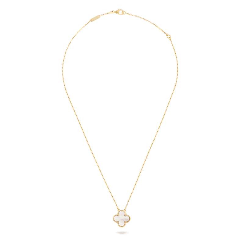 Van Cleef & Arpels VCARA45900 Vintage Alhambra Necklaces Yellow gold Mother-of-pearl pendant 5
