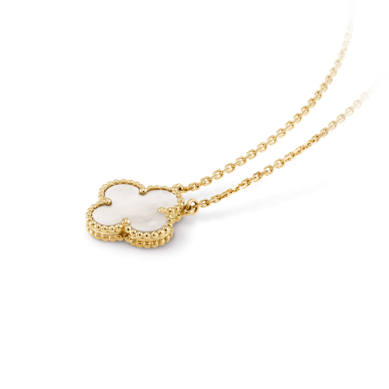 Van Cleef & Arpels VCARA45900 Vintage Alhambra Necklaces Yellow gold Mother-of-pearl pendant 4